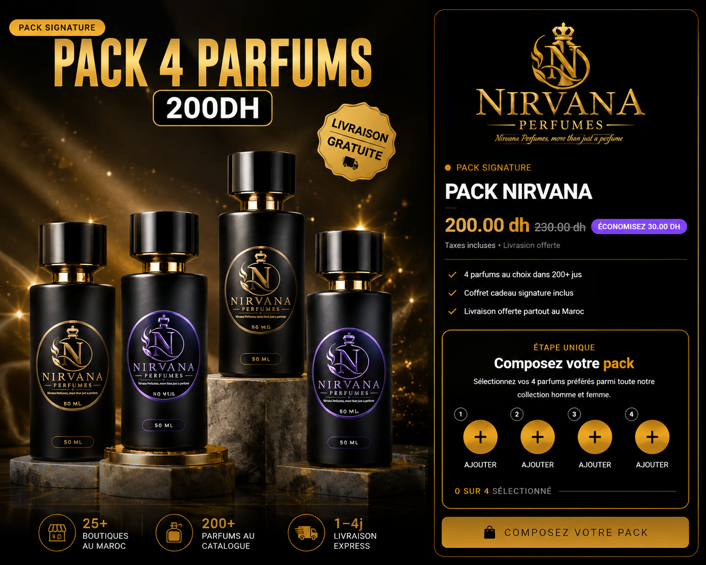 Pack 4 Parfums